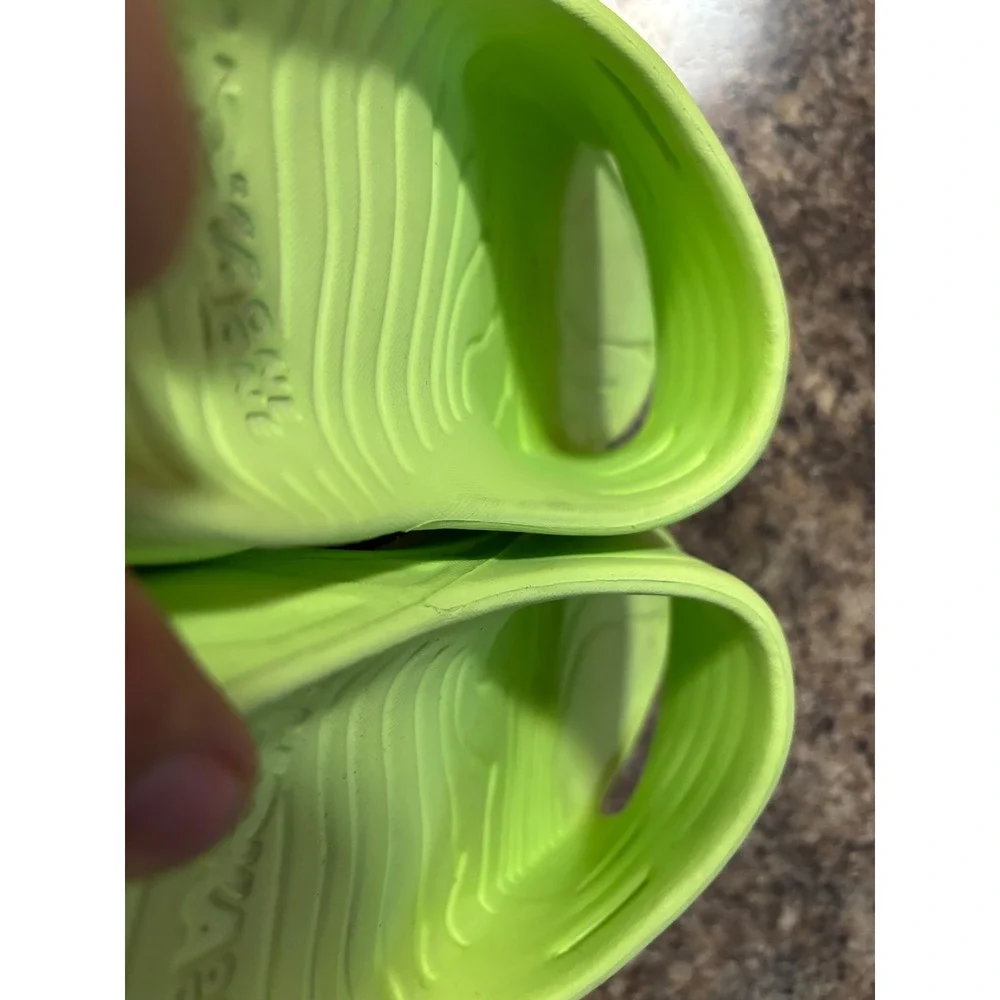 Hoka One One Ora Recovery Slide 2 Lime Green Mens 8 Womens 10 Sandals 1099673
